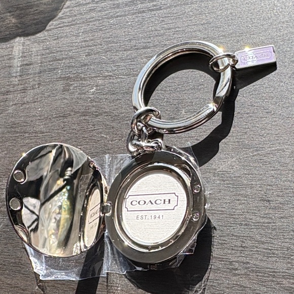 Coach Locket Multicolor Peace Sign Keychain - Picture 2 of 6